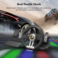 PXN V3 PRO Gaming Kormány Pedálokkal, 180° Vibráció, PC/PS3/PS4/Xbox/Switch 3