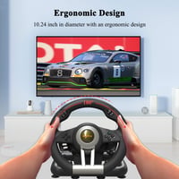 PXN V3 PRO Gaming Kormány Pedálokkal, 180° Vibráció, PC/PS3/PS4/Xbox/Switch 5