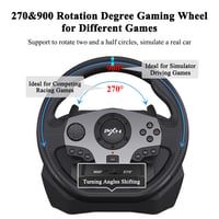 PXN V9 Gaming Lenkrad 270/900° Pedálokkal PS4 Xbox PC Switch 2