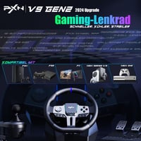 PXN V9 Gen2 Gaming Kormány 270°-900° H-váltóval Hall Effect Pedállal PC Xbox PS4 2