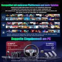 PXN V9 Gen2 Gaming Kormány 270°-900° H-váltóval Hall Effect Pedállal PC Xbox PS4 5