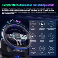 PXN V9 Gen2 Gaming Kormány 270°-900° H-váltóval Hall Effect Pedállal PC Xbox PS4 3