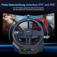 PXN V900 Gen2 Gaming Lenkrad PC 270°/900° vibráció Xbox PS4 Switch 4