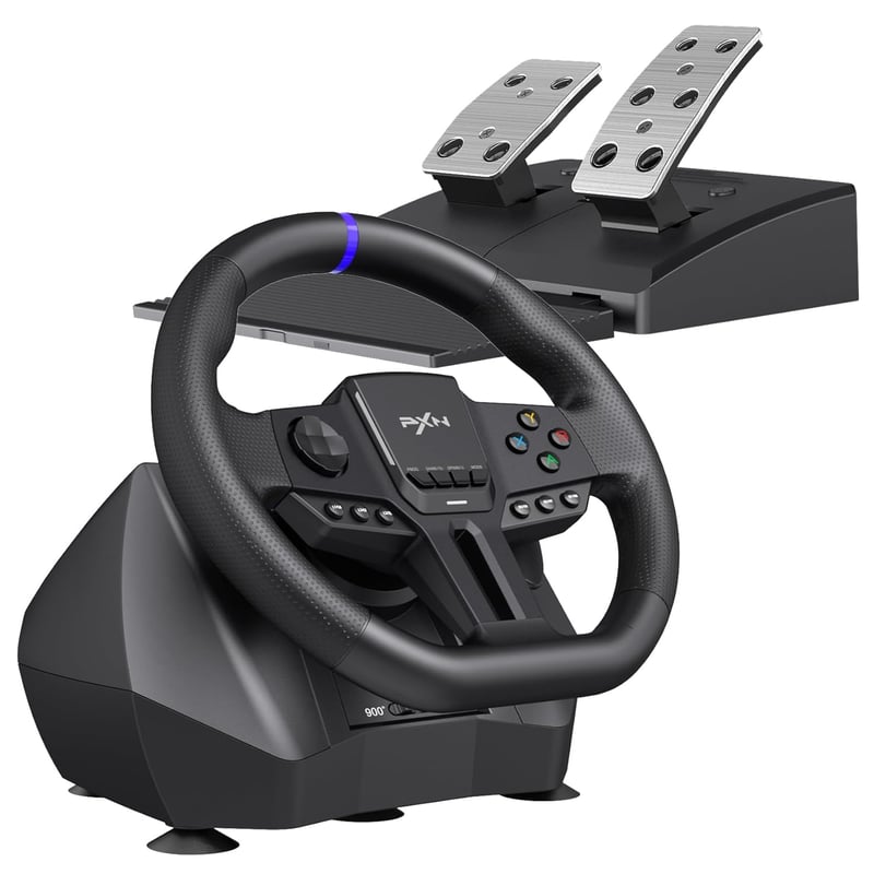 PXN V900 Gen2 Versenykerék pedálokkal, 270°/900° forgás, Hall-effekt, vibráció