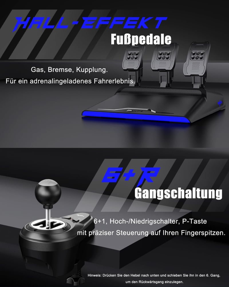 PXN V99 Versenyautó Szimulátor Kormány Pedálokkal és Váltókarral PC Xbox PS4