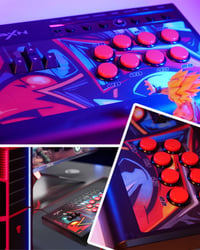 PXN X8 Arcade Fight Stick - Billentyűzet-szerű irányítógombokkal, kék mechanikus kapcsolókkal, turbó funkcióval - PC, PS3, PS4, Xbox és Swit 8