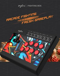 PXN X8 Arcade Fight Stick - Billentyűzet-szerű irányítógombokkal, kék mechanikus kapcsolókkal, turbó funkcióval - PC, PS3, PS4, Xbox és Swit 2