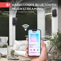 Boxe de exterior Pyle de 3,5" cu Bluetooth, 200W - Sistem stereo cu 3 căi, montabil pe perete, rezistent la apă, pentru terasă, garaj, piscină, interior și exterior 3