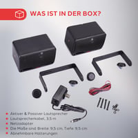 Boxe de exterior Pyle de 3,5" cu Bluetooth, 200W - Sistem stereo cu 3 căi, montabil pe perete, rezistent la apă, pentru terasă, garaj, piscină, interior și exterior 6