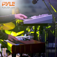 Pyle dvojposchodový kovový stojan na klávesy – skladací, výškovo nastaviteľný, pre keyboardy s 55 – 88 klávesmi, čierny 7