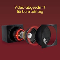 Pár mini regálových reproduktorov Pyle PCB4BK, 4-palcové (10,16 cm) pasívne — na jednom chýba plastová časť pri termináli (stav: pozri 2. obrázok) 8