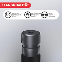 Dynamický mikrofón Pyle PDMIC78 – kompaktný ručný mikrofón so vstavaným pop filtrom, 4,5m káblom XLR-6,35mm, v kovovom tele, čierny 2