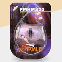 Hlavový kondenzátorový mikrofón Pyle PMHMS20, 4-pinový mini XLR, 1,2 m kábel – béžový 6