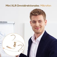 Hlavový kondenzátorový mikrofón Pyle PMHMS20, 4-pinový mini XLR, 1,2 m kábel – béžový 4