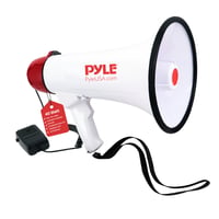 Megafón Pyle PMP40 40 W so sirénou – Skladací ručný reproduktor s policajnou sirénou na športové podujatia, dosah 915 m 1