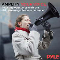Megafón Pyle PMP43IN so sirénou 40 W, skladací ručný reproduktor, policajná siréna, na športové podujatia, 8 palcov, dosah 915 m 7