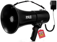 Megafón Pyle PMP53IN s 3,5 mm AUX vstupom, ovládaním hlasitosti, sirénou, prenosný, na vonkajšie aj vnútorné použitie, pre trénerov a na rôzne podujatia 1