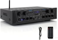 Pyle PTA44BTEU Bluetooth sztereó erősítő 4 csatornás, 500 W, karaoke, FM rádió 1