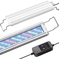 PYPABL LED osvetlenie do akvária, plné spektrum, časovač, 10 úrovní jasu, automatický cyklus 24/7 pre rastliny, výsuvný držiak 60-80 cm 1