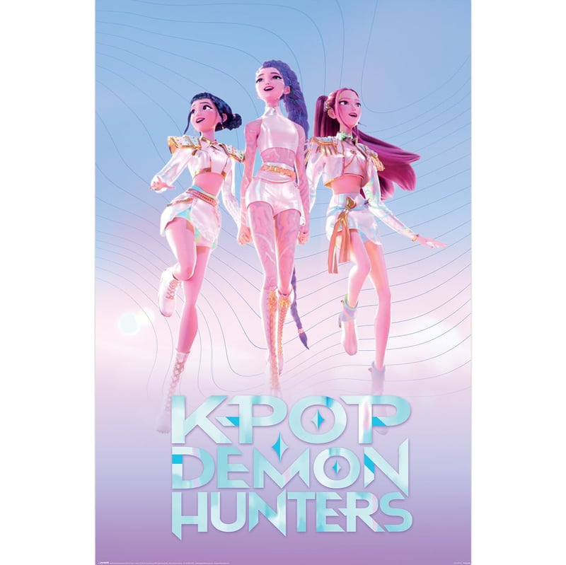 Pyramid International K-POP Demon Hunters Huntrix maxi plagát 90x60 cm – K-Pop nástenná dekorácia bez rámu do spálne alebo štúdia