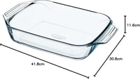 Set de vase de copt din sticlă borosilicată Pyrex 8023510, 3 piese - 30,8x41,8 cm 9