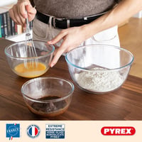 Pyrex 5 részes üveg saláta tál szett fedővel BPA mentes 5