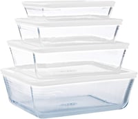 Pyrex Cook & Freeze 4 darabos üveg tárolo szett fagyasztáshoz BPA mentes 1
