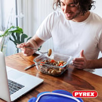 7-dielna súprava sklenených dóz na potraviny Pyrex Cook & Go so vzduchotesným vekom – vhodné do rúry, mikrovlnky a umývačky riadu, rôzne veľkosti 10