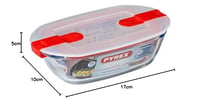 Recipient pentru alimente din sticlă Pyrex Cook&Heat, transparent, 17x10x6 cm, 0,4 litri 5