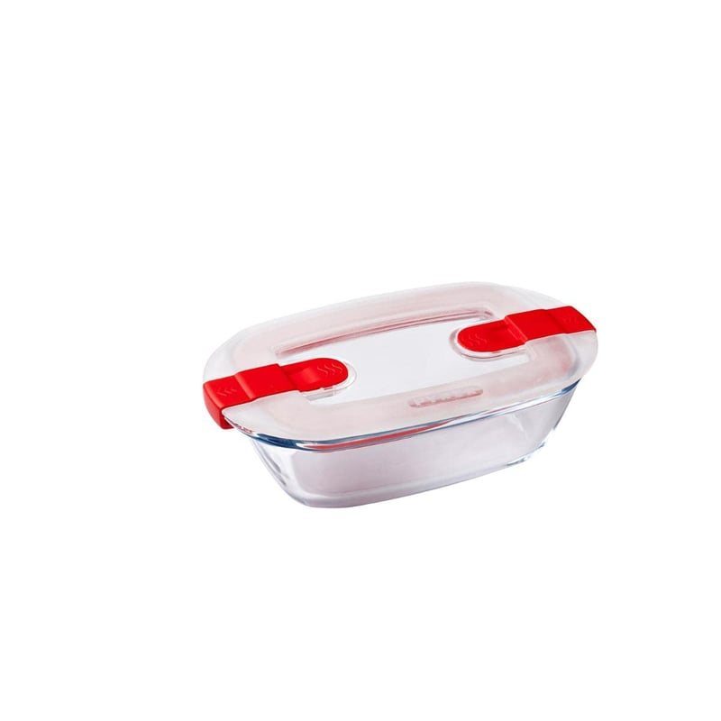 Recipient pentru alimente din sticlă Pyrex Cook&Heat, transparent, 17x10x6 cm, 0,4 litri
