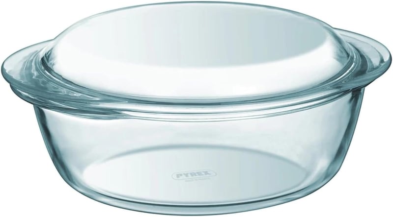 Pyrex ESSENTIALS Boro Sütőtál 1.6L Boroszilikát Üveg Fedővel
