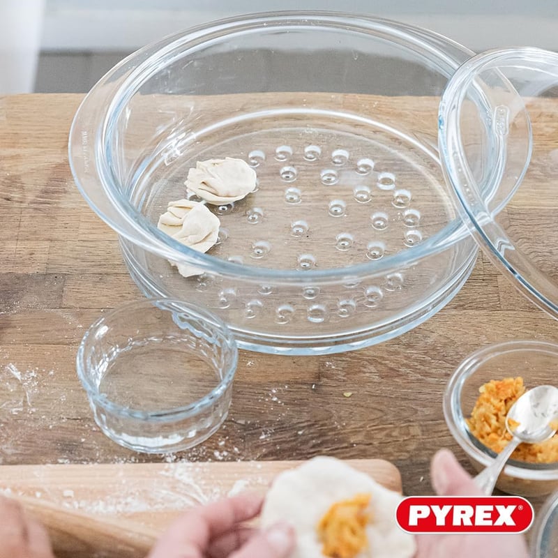 Pyrex Gőzölő Kosár Fedővel - Egészséges Főzéshez