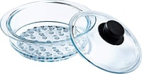 Pyrex Gőzölő Kosár Fedővel - Egészséges Főzéshez 1