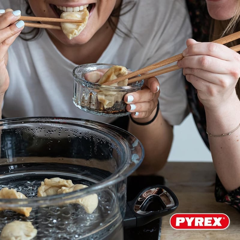 Pyrex Gőzölő Kosár Fedővel - Egészséges Főzéshez