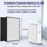 Pyrrhonian FY2420/30 HEPA és szénszűrő Philips AC2882 AC2887 légszűrőhöz 3