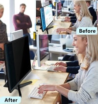 PYS 24 Inch Privacy Film 16:9 Monitor Önműködő Ragasztós Képernyővédő Anti-Glare Kékfény Szűrő 7