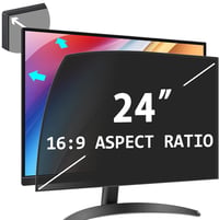 PYS 24 Inch Privacy Film 16:9 Monitor Önműködő Ragasztós Képernyővédő Anti-Glare Kékfény Szűrő 1