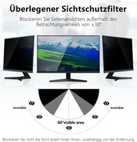 PYS 27 Inch monitoros adatvédelmi szűrő 16:9, kékfény szűrő, tükröződésmentes 3