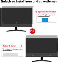 PYS 27 Inch monitoros adatvédelmi szűrő 16:9, kékfény szűrő, tükröződésmentes 8