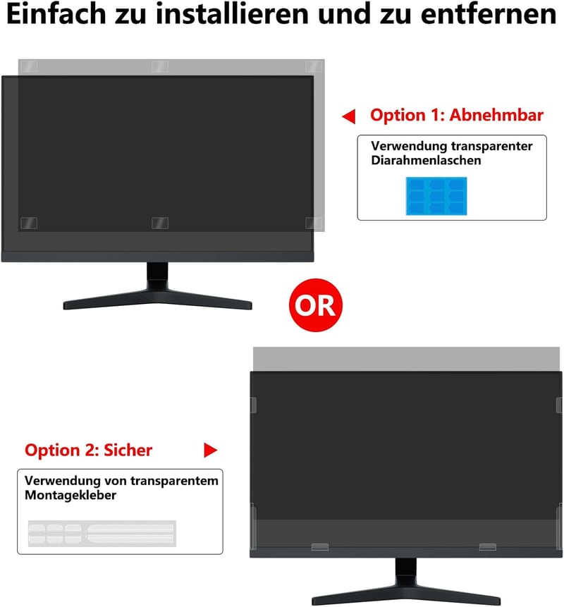 PYS 27 Inch monitoros adatvédelmi szűrő 16:9, kékfény szűrő, tükröződésmentes