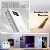 PZOZ 20000 mAh Power Bank 22.5W, iPhone Samsung iPad Drone Switch Gyorstöltés 3