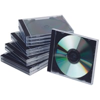 Obal na CD Q-Connect (Jewel Case) čierny/priehľadný - 10 ks 2