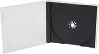 Q-Connect CD Tokban Fekete/Átlátszó 10 db Csomag - black 4