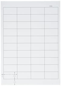 Samolepiace štítky Q-Connect 48,5 x 25,4 mm, biele, 4000 ks, 100 listov A4, univerzálne tlačiteľné adresné a domáce etikety 3