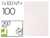 Q-Connect samolepiace univerzálne etikety 210x297 mm A4 biele tlačiteľné štítky 100 listov adresné nálepky pre laserovú tlačiareň 4