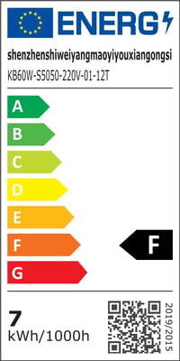 Q.Laomi 230V LED traka 1 m, IP65 vodootporna, 60 LED/m, s prekidačem, samoljepljivo osvjetljenje za kuhinju, ormare, police, iza TV-a, 6000K hladno bijela 8