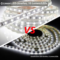 Q.Laomi 230V LED traka 1 m, IP65 vodootporna, 60 LED/m, s prekidačem, samoljepljivo osvjetljenje za kuhinju, ormare, police, iza TV-a, 6000K hladno bijela 4
