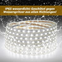 Q.Laomi 230V LED traka 1 m, IP65 vodootporna, 60 LED/m, s prekidačem, samoljepljivo osvjetljenje za kuhinju, ormare, police, iza TV-a, 6000K hladno bijela 5
