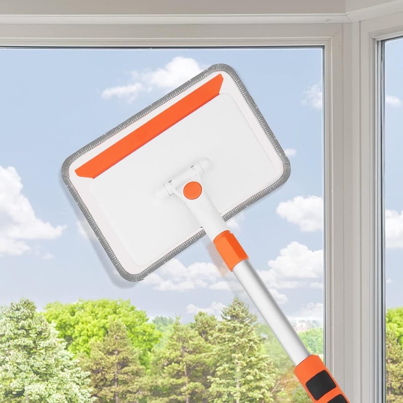 Qaestfy Falisztító és padlótisztító 122cm teleszkópos nyéllel, 4 párnával