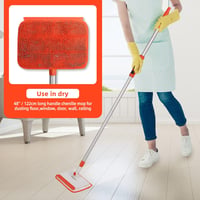 Qaestfy Falisztító és padlótisztító 122cm teleszkópos nyéllel, 4 párnával 4